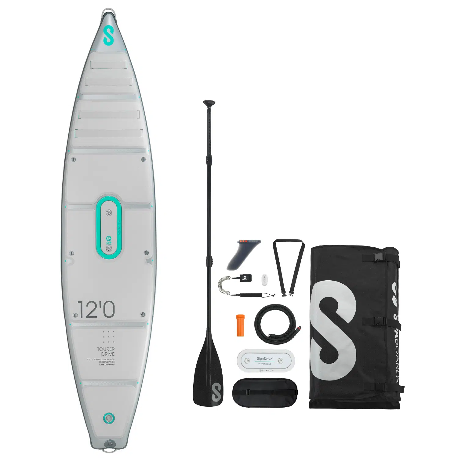 E-SUP PADDLE SIPABOARDS TOURER SILVER