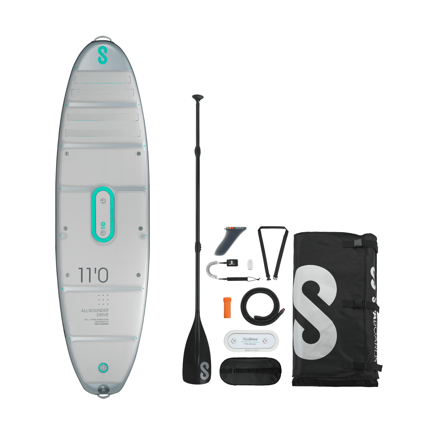 E-SUP PADDLE SIPABOARD ALLROUNDER SILVER
