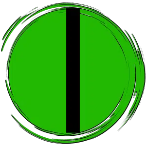 couleur green black line